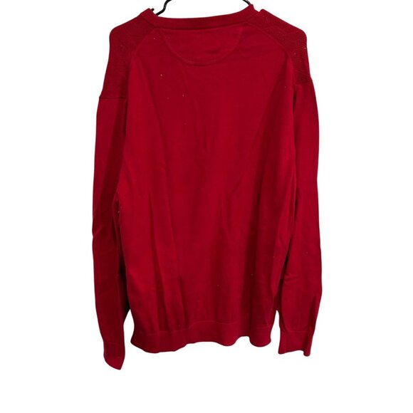 Daniel Cremieux Signature Collection Red Sweater Crew Neck Knit Sz XL - Picture 2 of 8